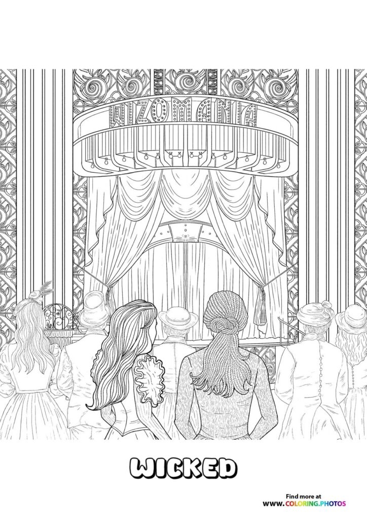 Wicked Coloring Pages For Kids Wicked Coloring Pages For Kids