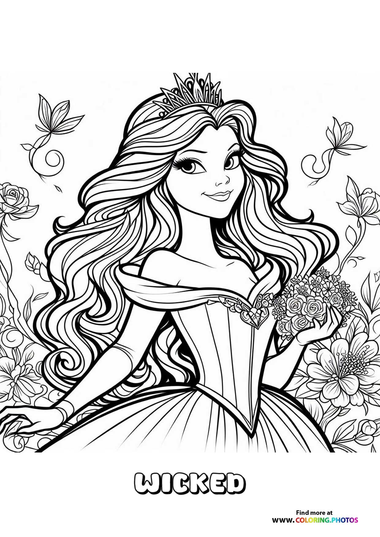 wicked coloring pages wicked coloring pages