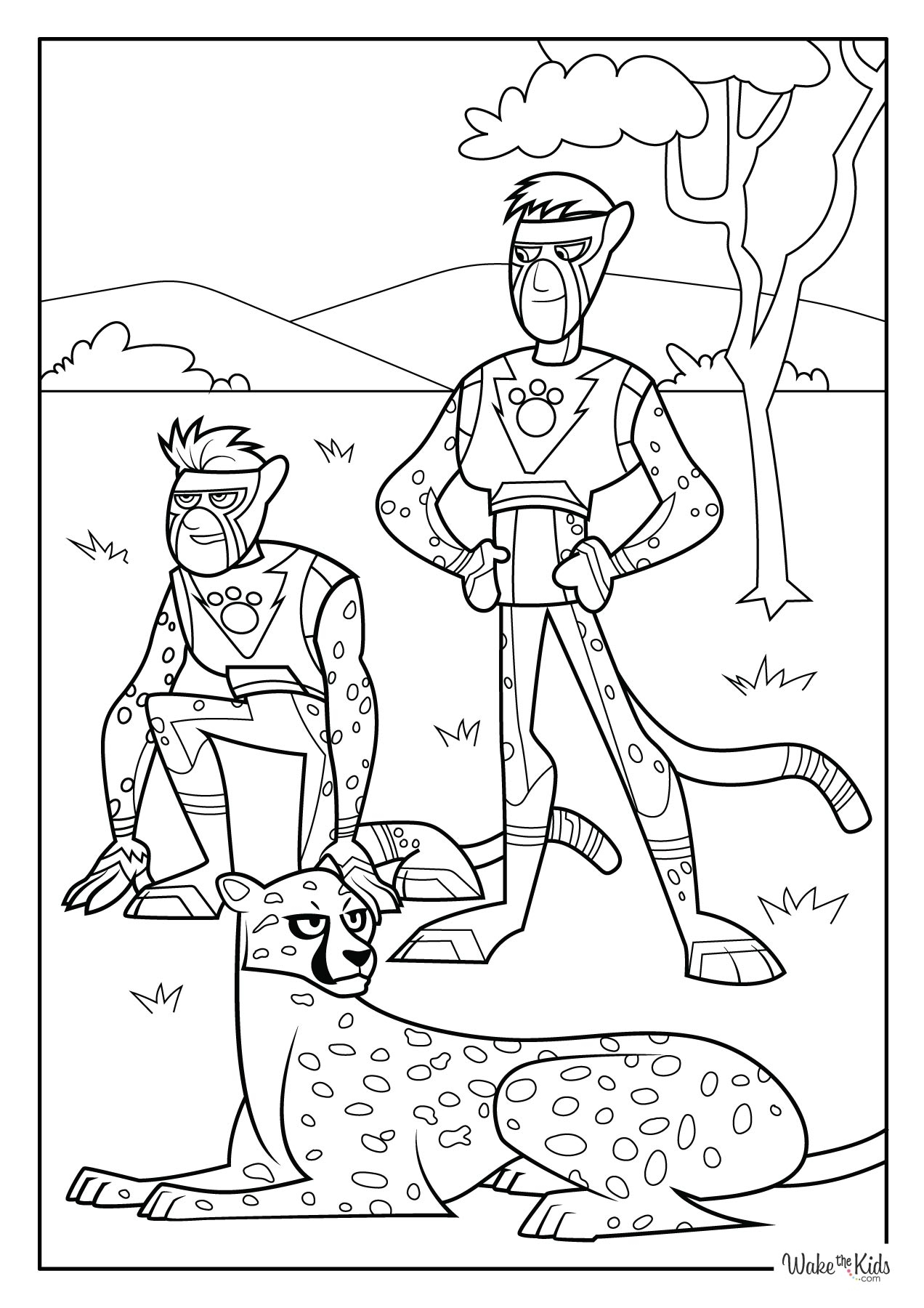 Wild Kratts Coloring Pages Pdf Printable S Infoupdate