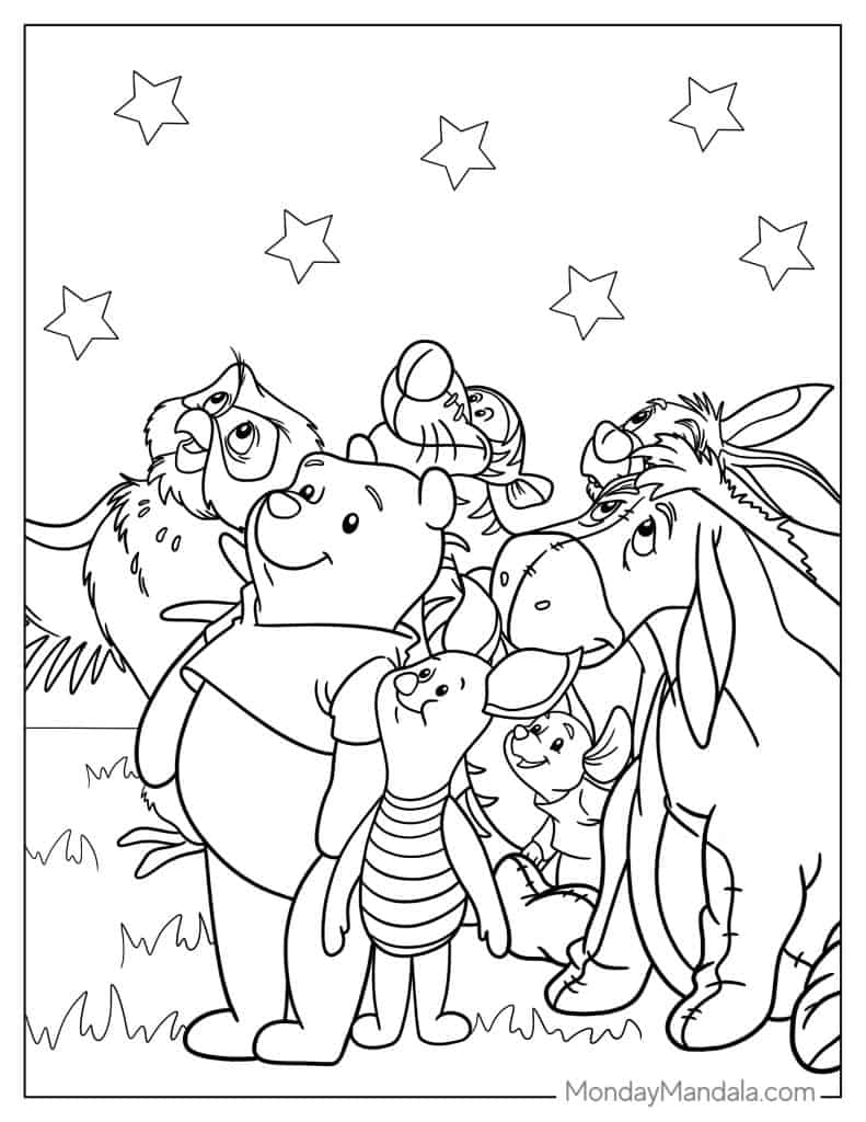 Winnie Pooh Coloring Page Winnie Pooh Coloring Page
