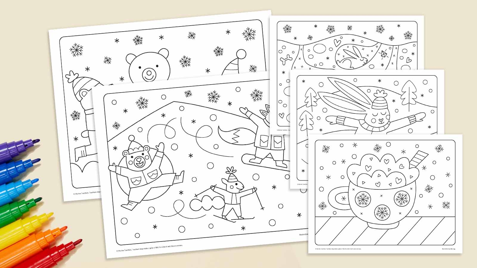 winter coloring pages winter coloring pages