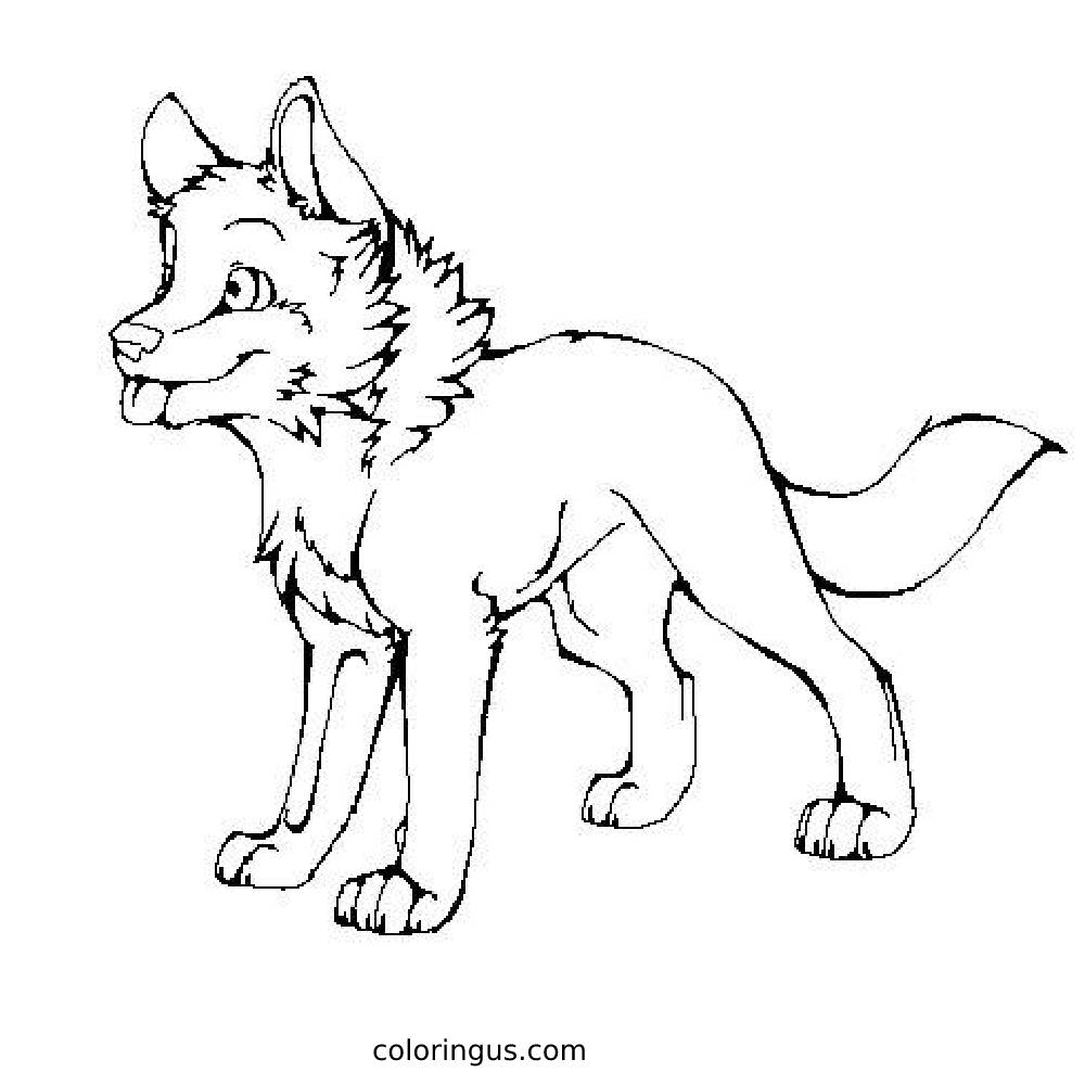 Wolf Coloring Pages Free Printable PDF 