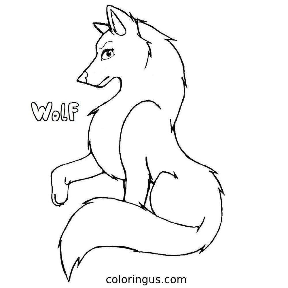 Wolf Coloring Pages Free Printable PDF 