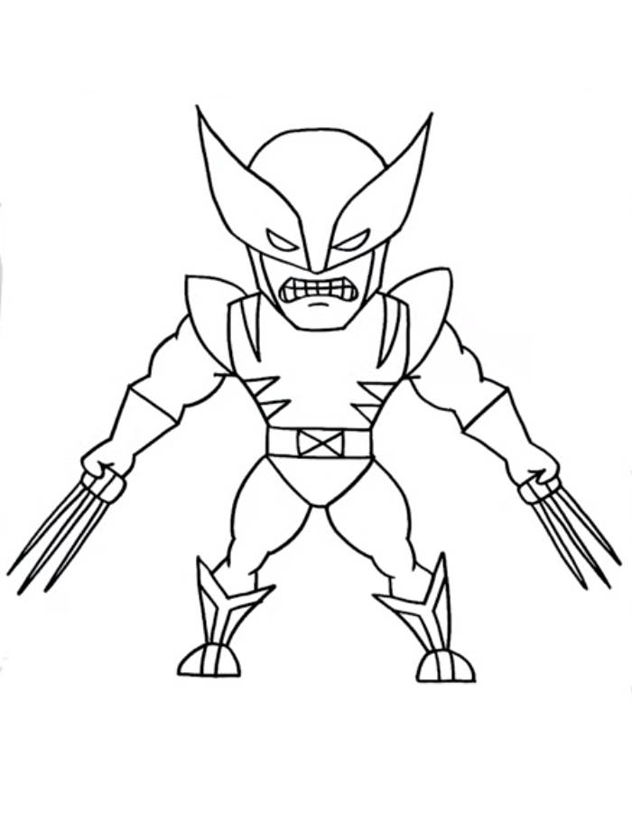 Wolverine Coloring Pages Free Printable PDF Wolverine Coloring Pages Free Printable PDF