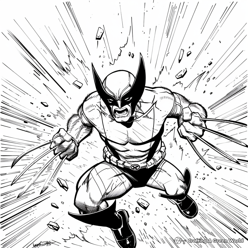 Wolverine Coloring Pages Wolverine Coloring Pages