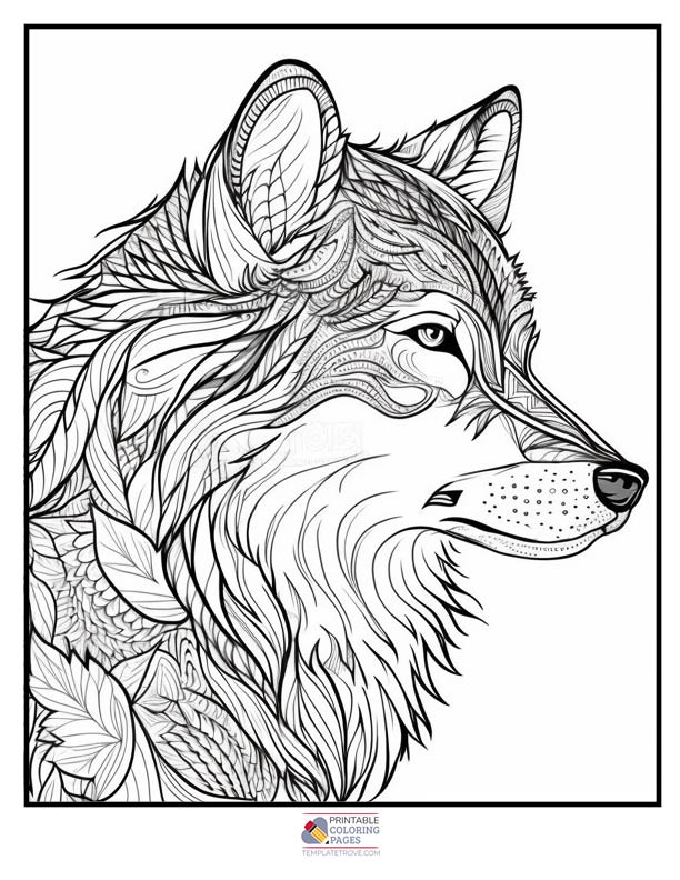 Wolves Coloring Pages