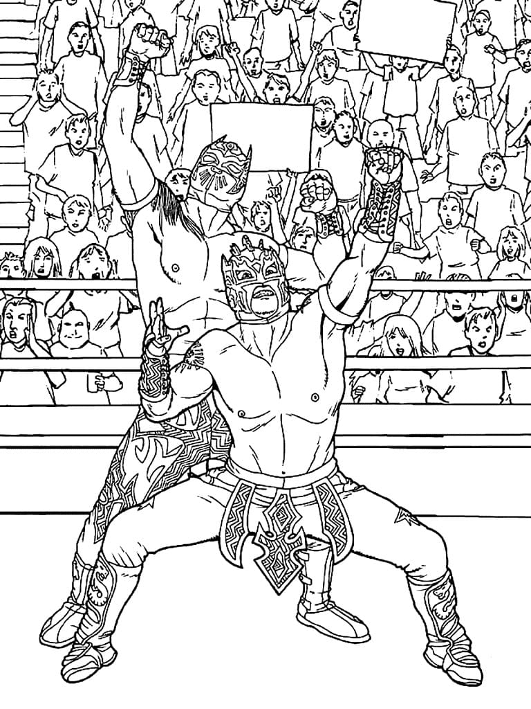 wwe wrestling coloring pages