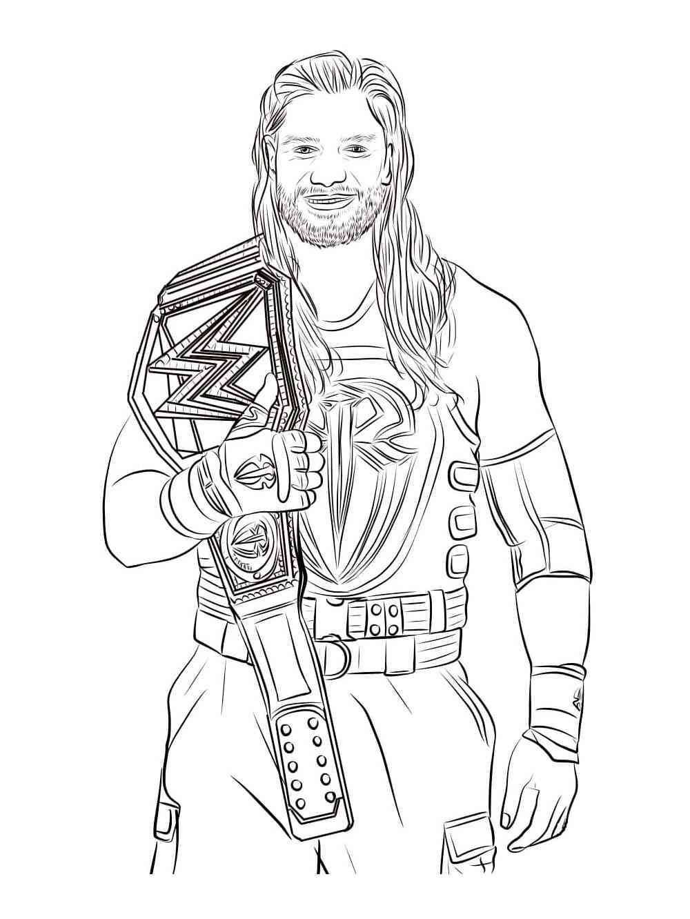 WWE Coloring Pages WWE Coloring Pages