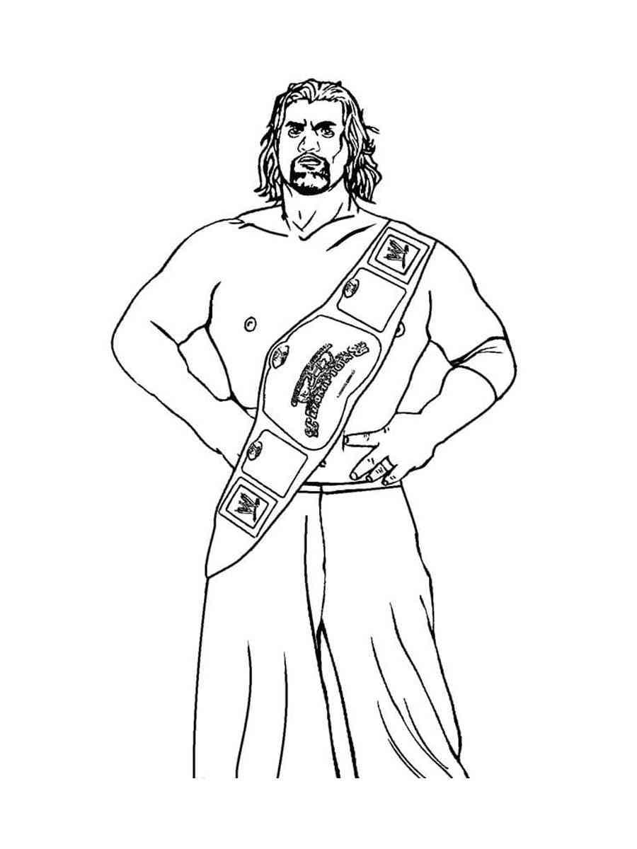 WWE Coloring Pages