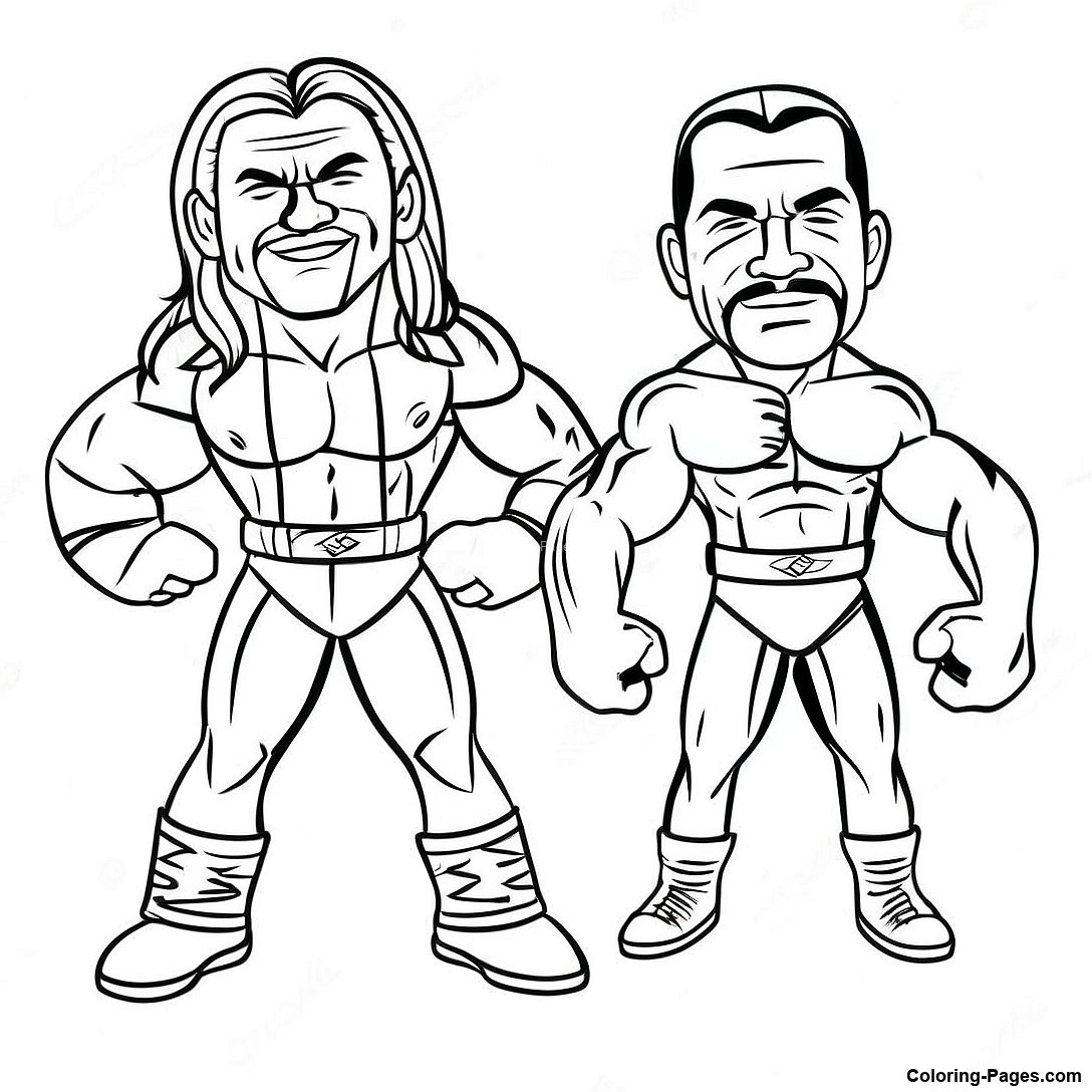 wwe superstars coloring pages