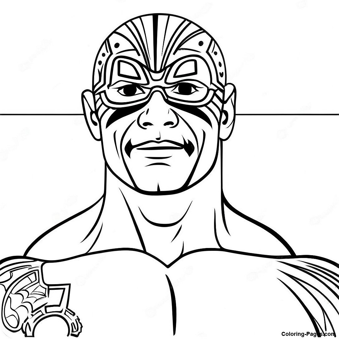 Wwe Superstars Coloring Page Coloring Pages