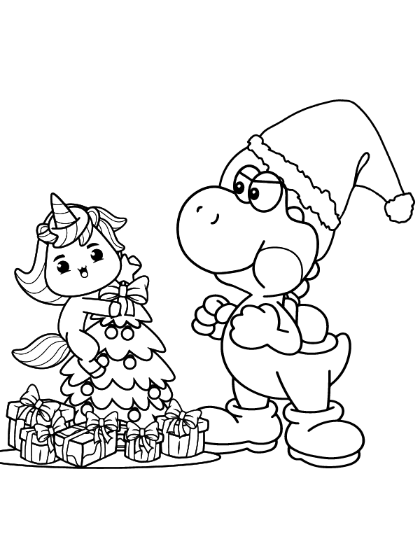 Yoshi Coloring Page