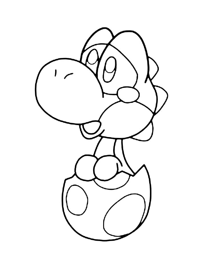 yoshi coloring page