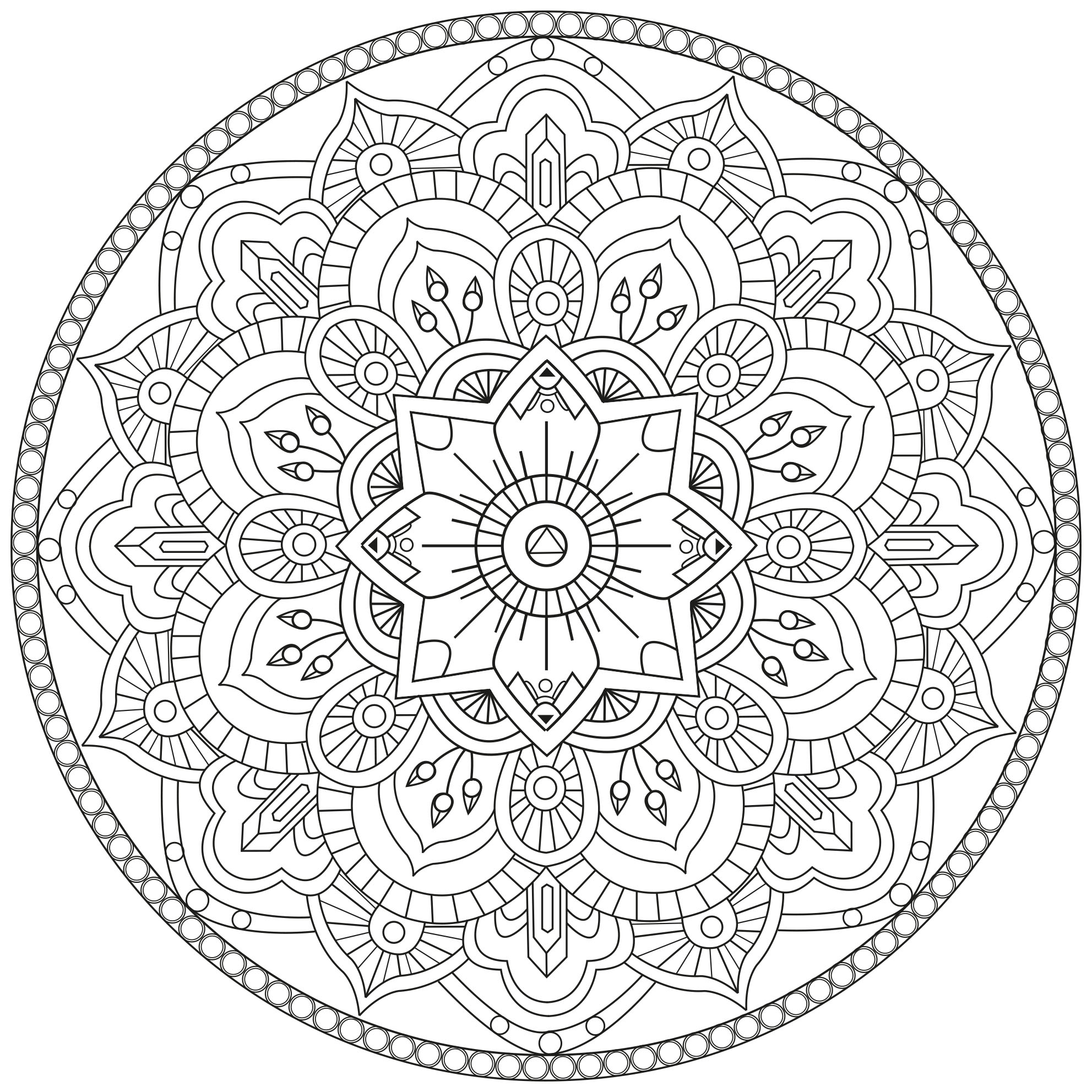 Ze Mandala By Pauline Mandalas Coloring Pages For Adults