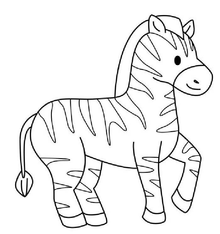 Zebra Coloring Pages Free Printable PDF 
