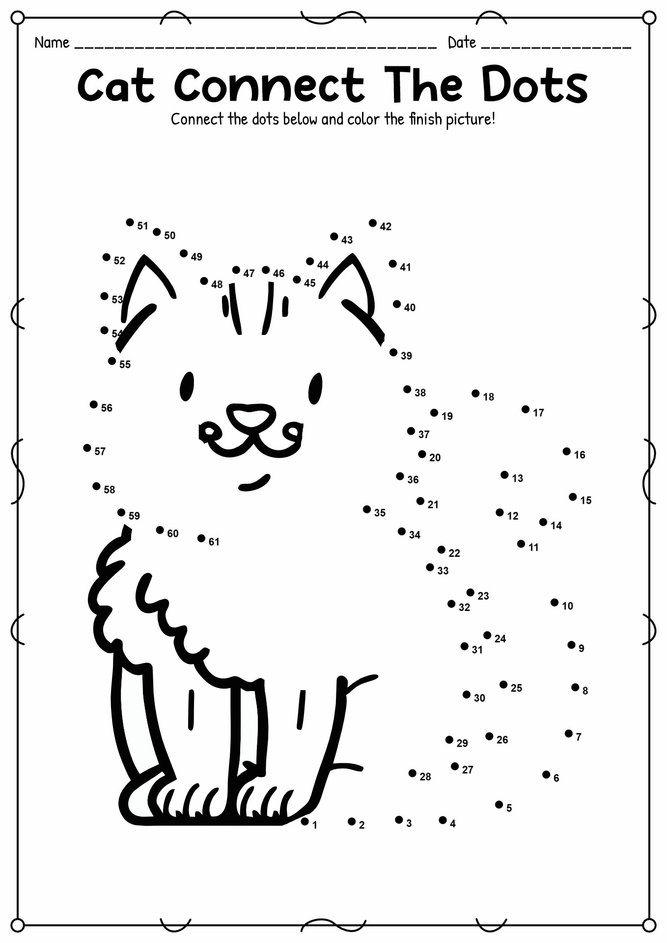 10 Printable Dot To Dot Worksheets 1 100 Free PDF At Worksheeto