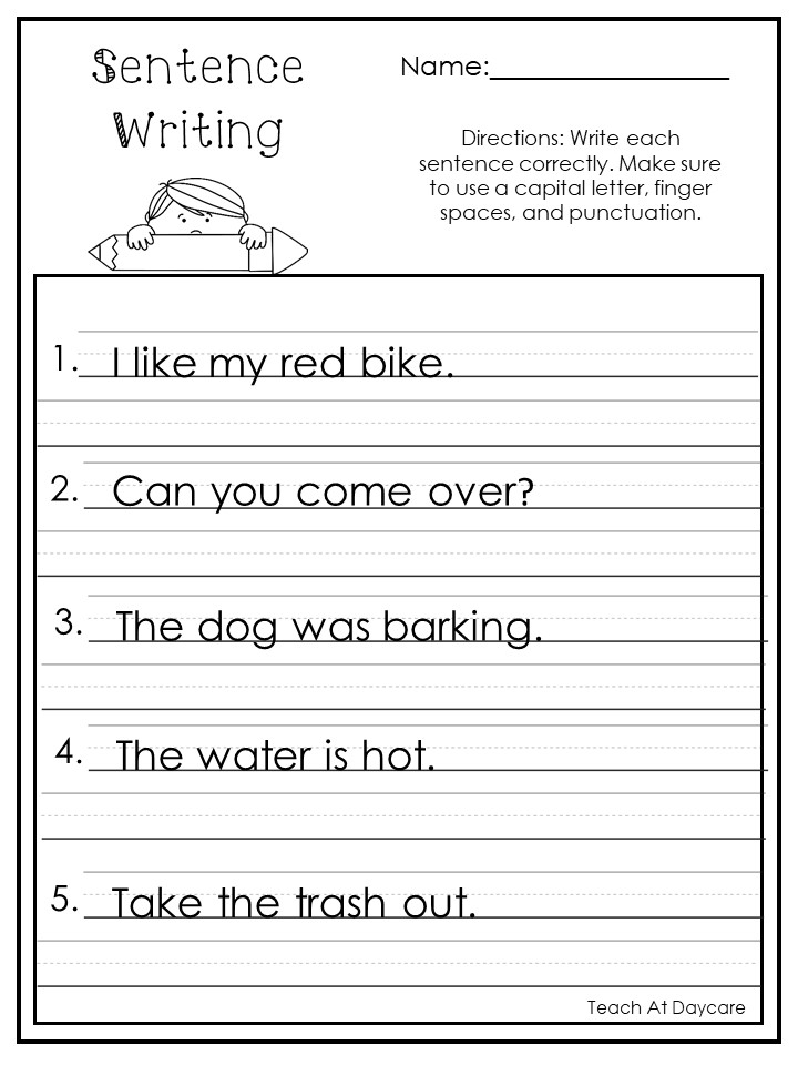 10 Printable Write The Sentence Worksheets Made By Teachers 10 Printable Write The Sentence Worksheets Made By Teachers