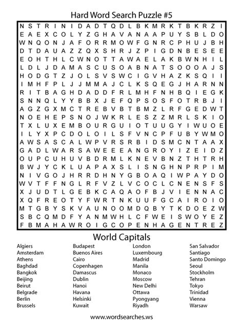 hard word search worksheets hard word search worksheets