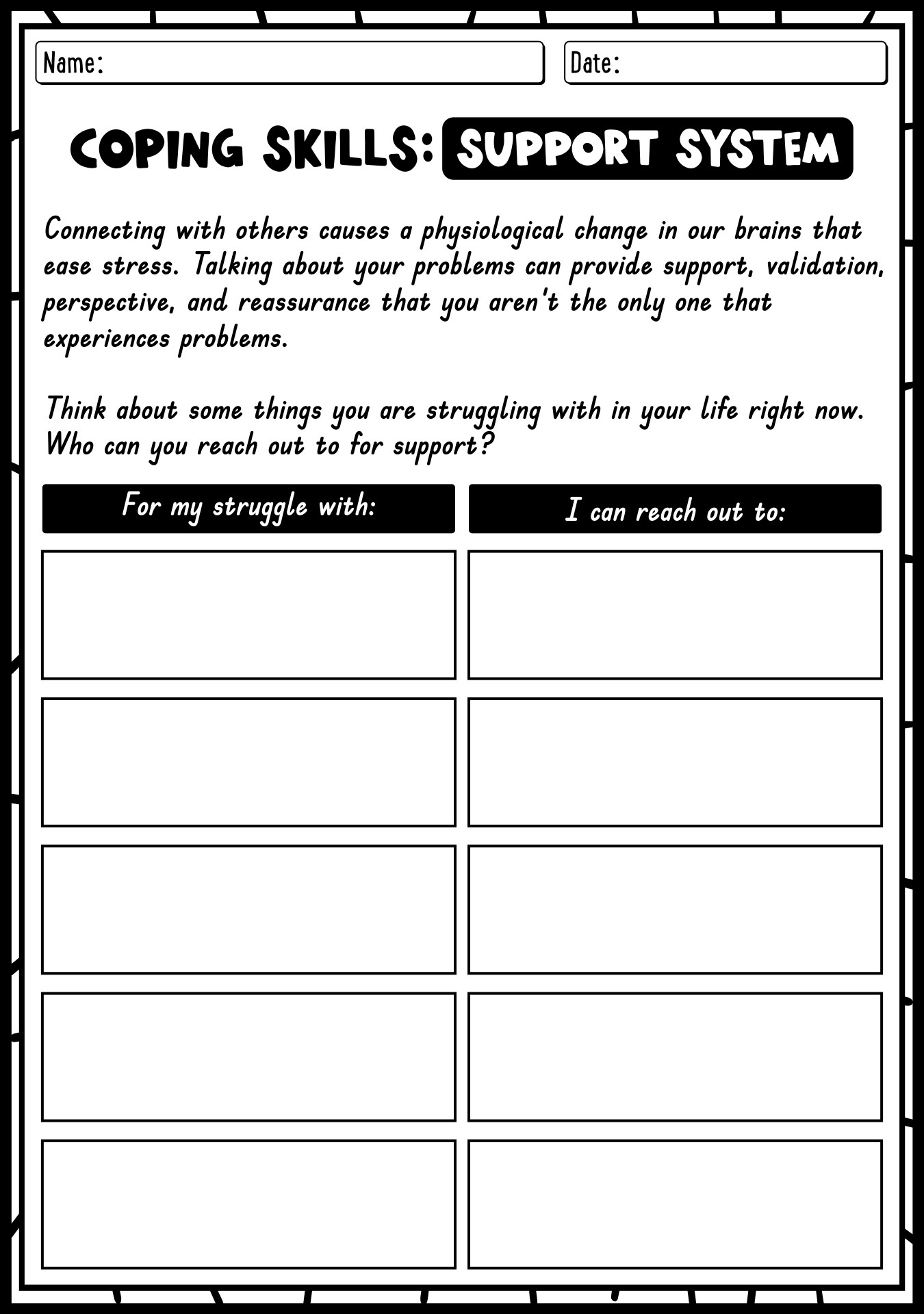 11 Free Printable Worksheets Coping Skills Free PDF At Worksheeto 11 Free Printable Worksheets Coping Skills Free PDF At Worksheeto