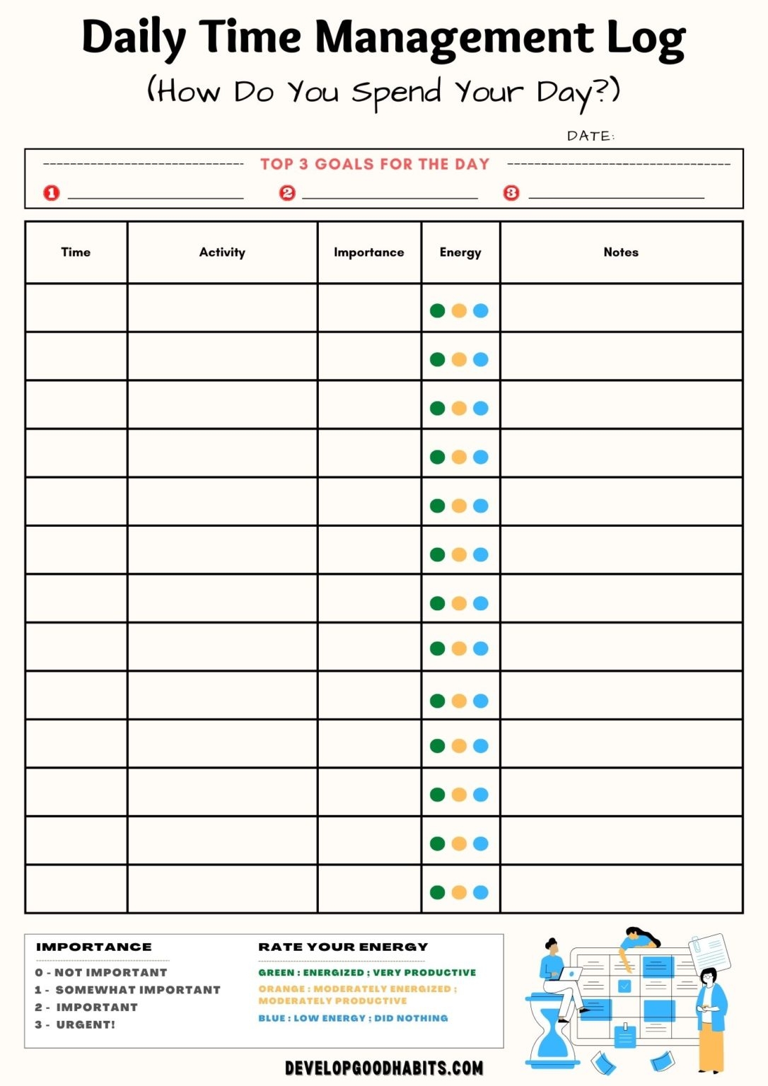 12 Time Management Worksheet For Students Adults Develop Good Habits 12 Time Management Worksheet For Students Adults Develop Good Habits