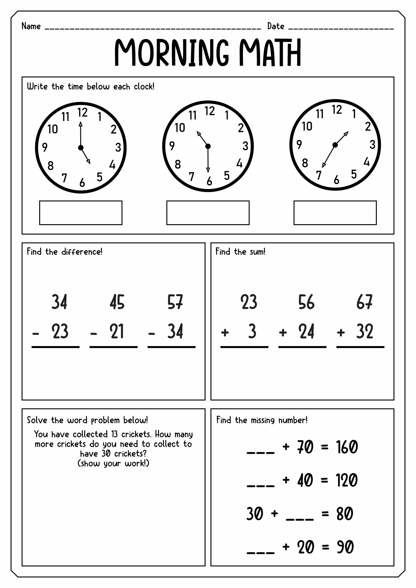 14 Math Worksheets For 2nd Graders Free PDF At Worksheeto