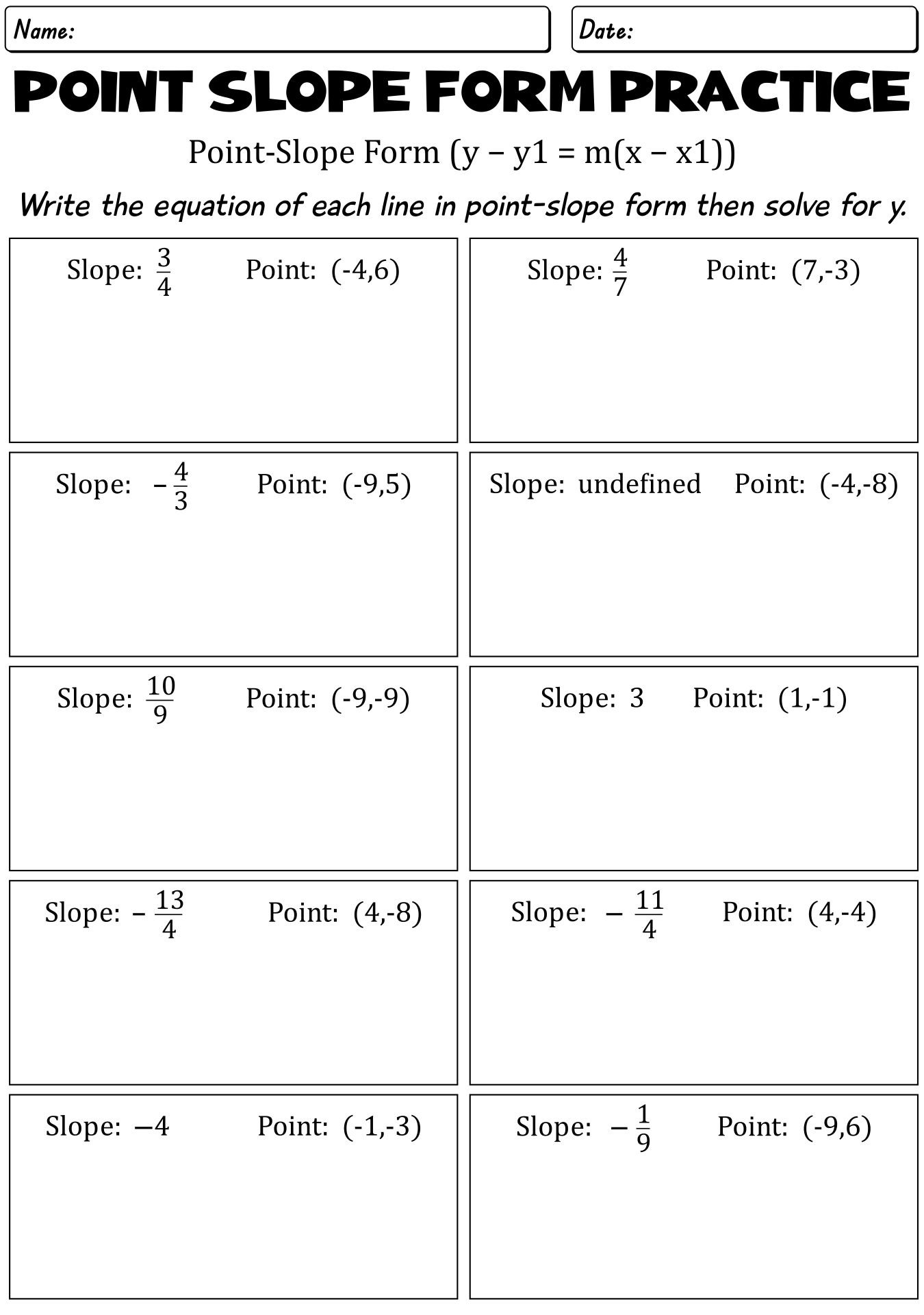 14 Printable Slope Worksheets Free PDF At Worksheeto 14 Printable Slope Worksheets Free PDF At Worksheeto