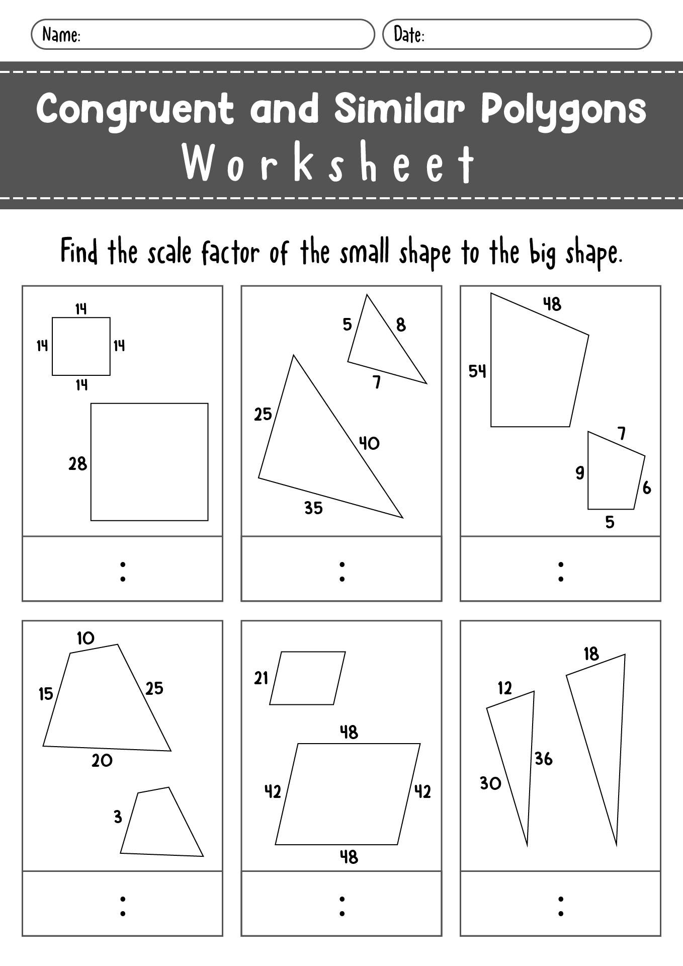 14 Similar Figures Worksheet Free PDF At Worksheeto 14 Similar Figures Worksheet Free PDF At Worksheeto