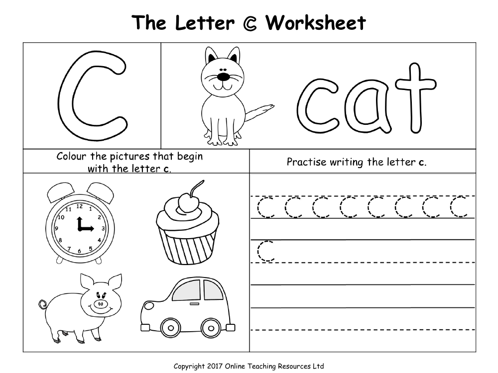 15 Free Letter C Worksheets Easy Print The Simple Homeschooler 15 Free Letter C Worksheets Easy Print The Simple Homeschooler
