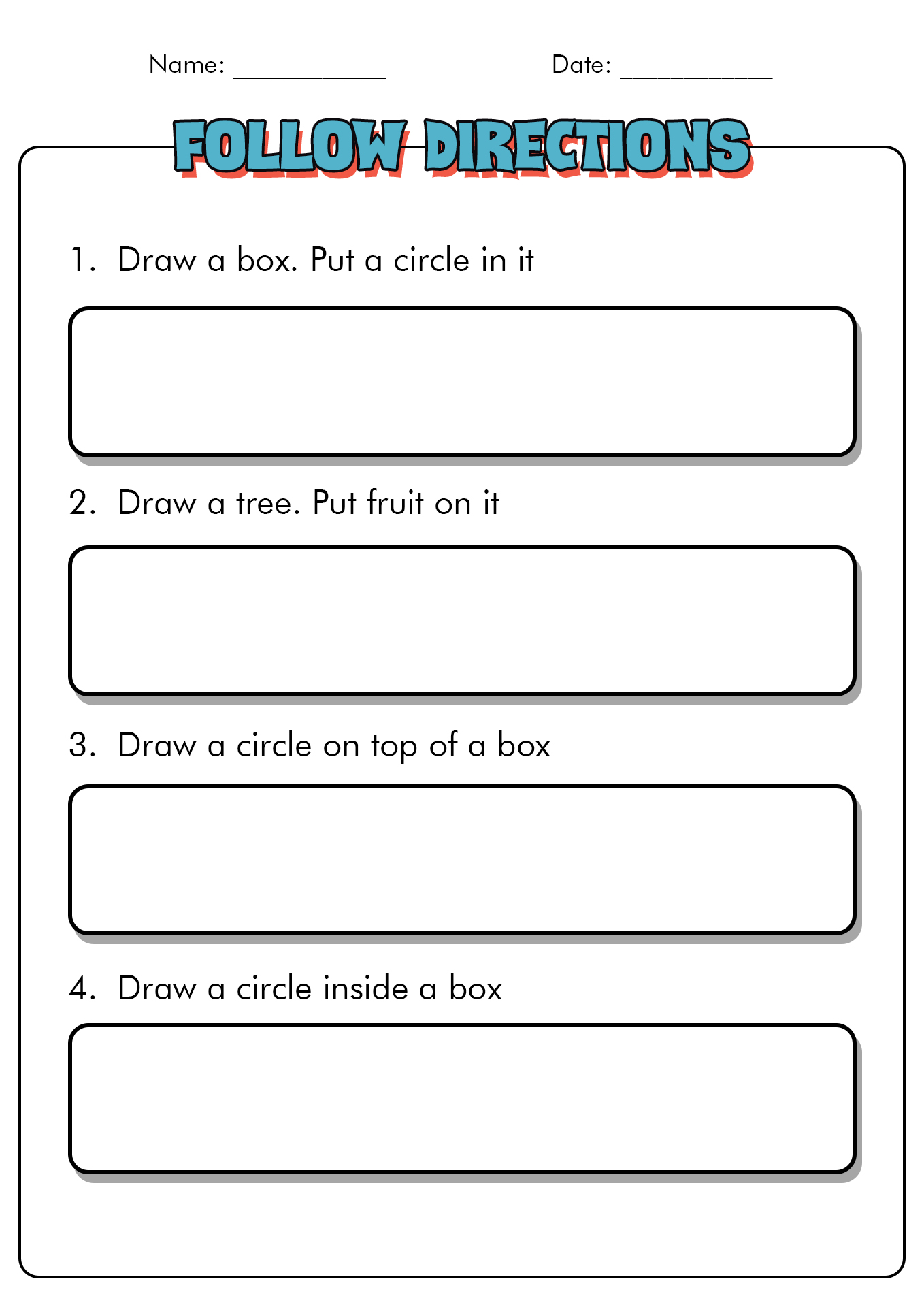 17 Following Directions First Grade Worksheets Free PDF At Worksheeto 17 Following Directions First Grade Worksheets Free PDF At Worksheeto