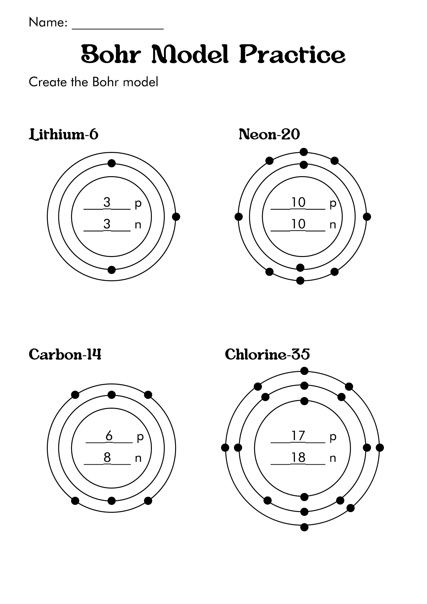 19 Bohr Diagram Worksheet Free PDF At Worksheeto