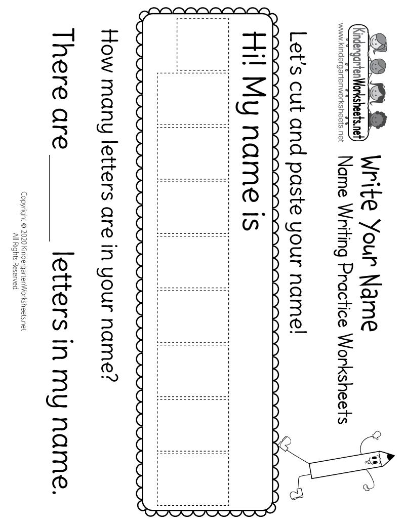 i can write my name worksheet