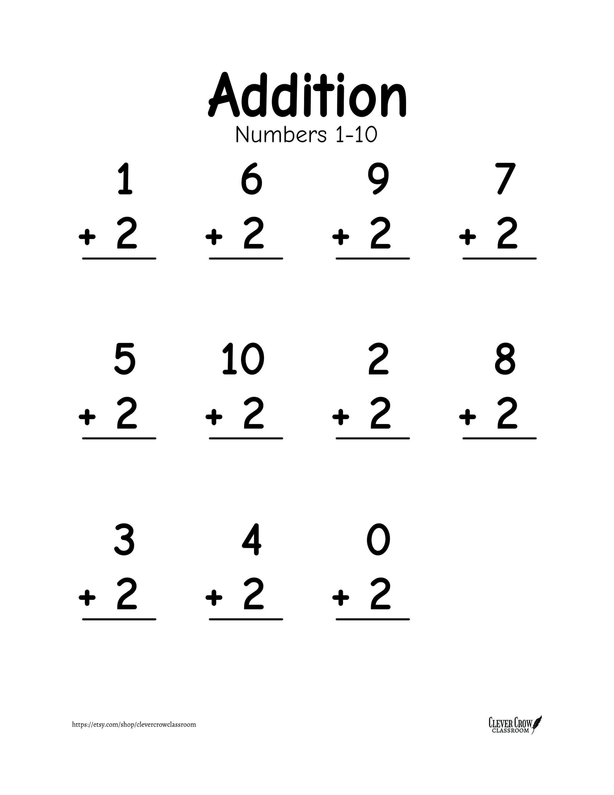 1st Grade Addition Worksheets 1st Grade Addition Worksheets
