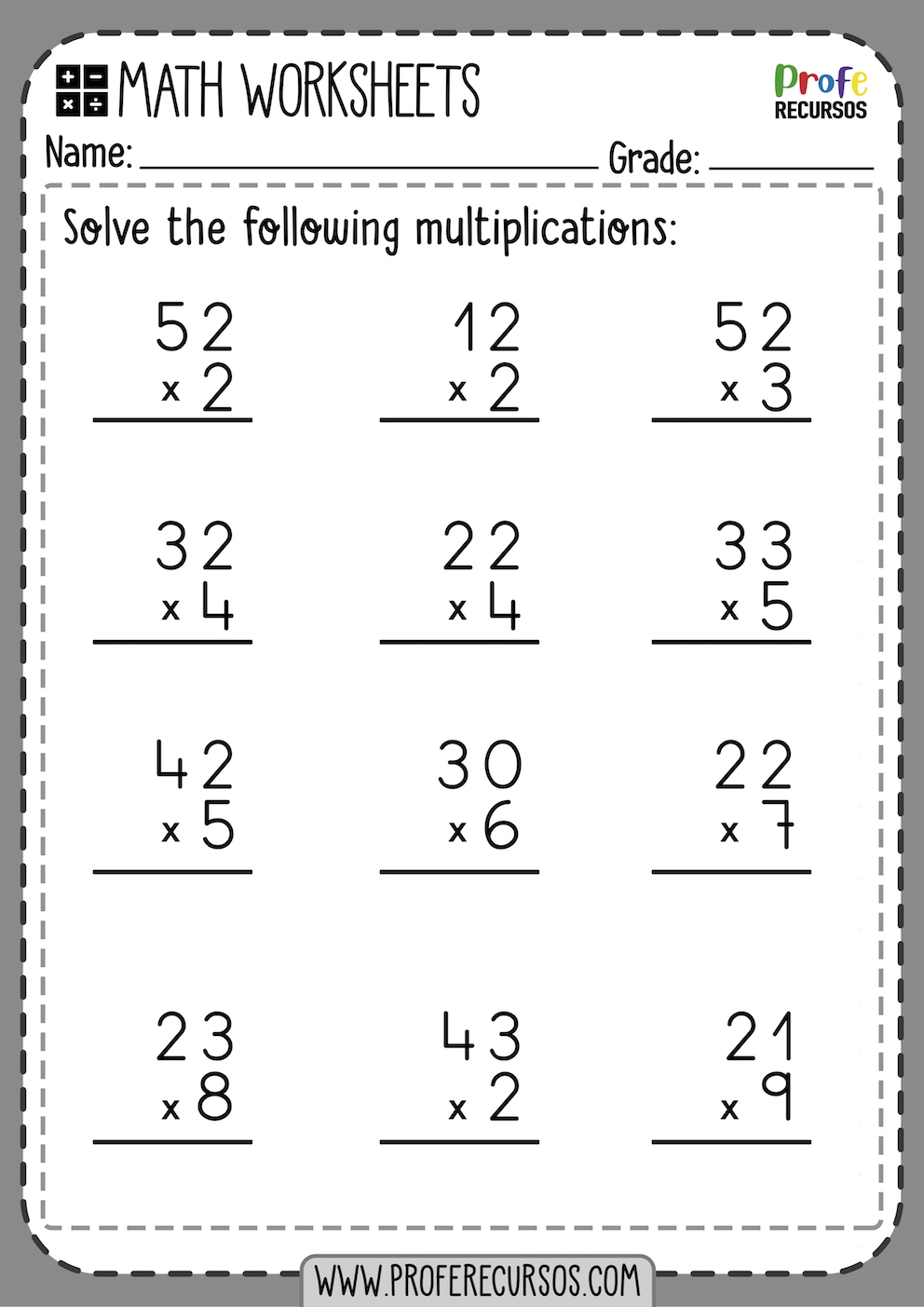 two digit multiplication worksheets two digit multiplication worksheets