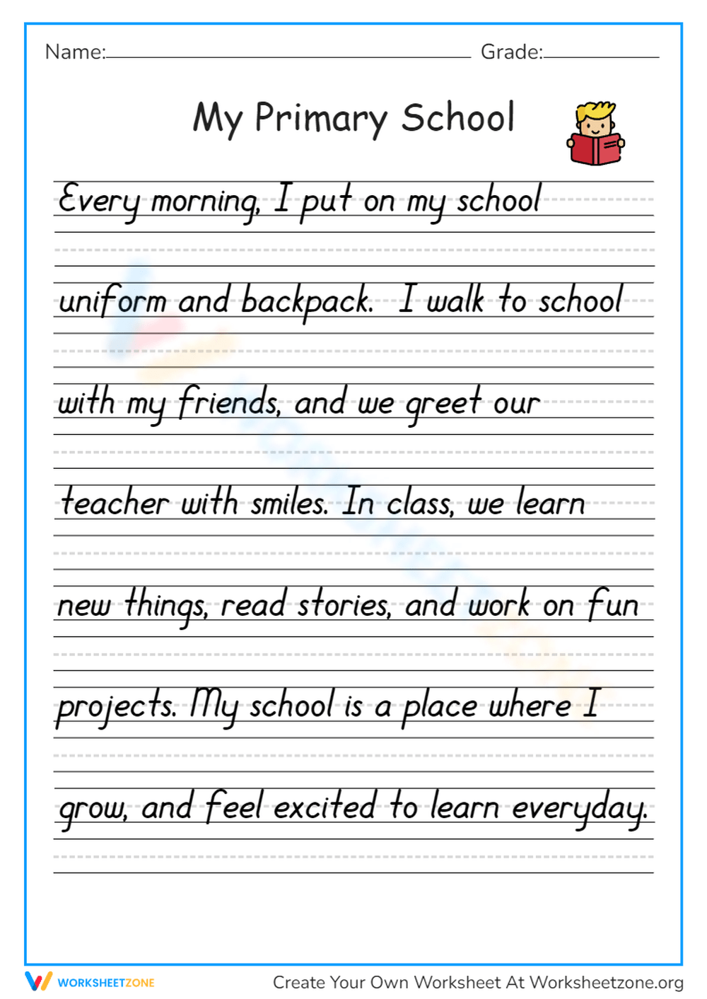 2nd Grade Handwriting Worksheets