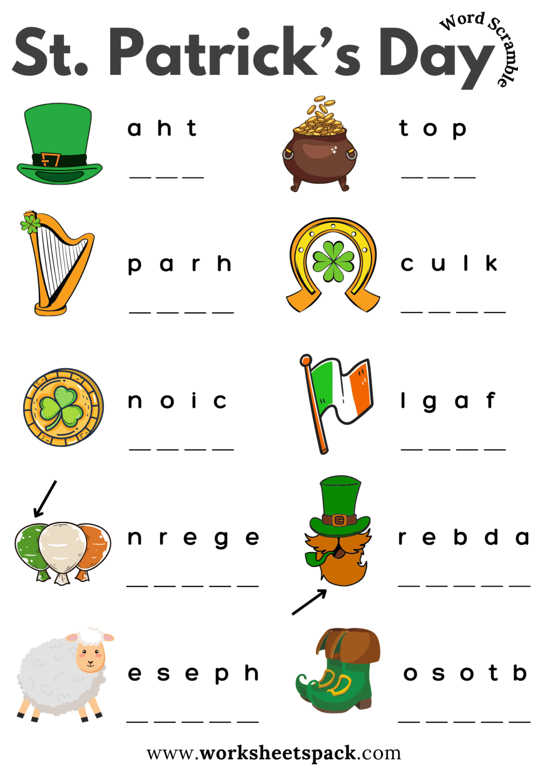 30 Best Free St Patrick s Day Worksheets Bundle Worksheetspack 30 Best Free St Patrick s Day Worksheets Bundle Worksheetspack