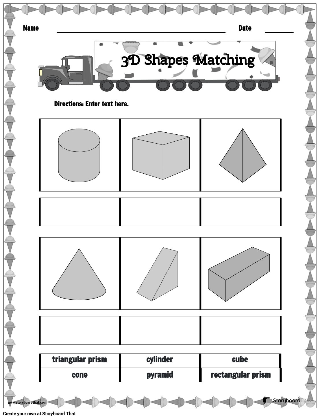 3d shapes worksheet 3d shapes worksheet