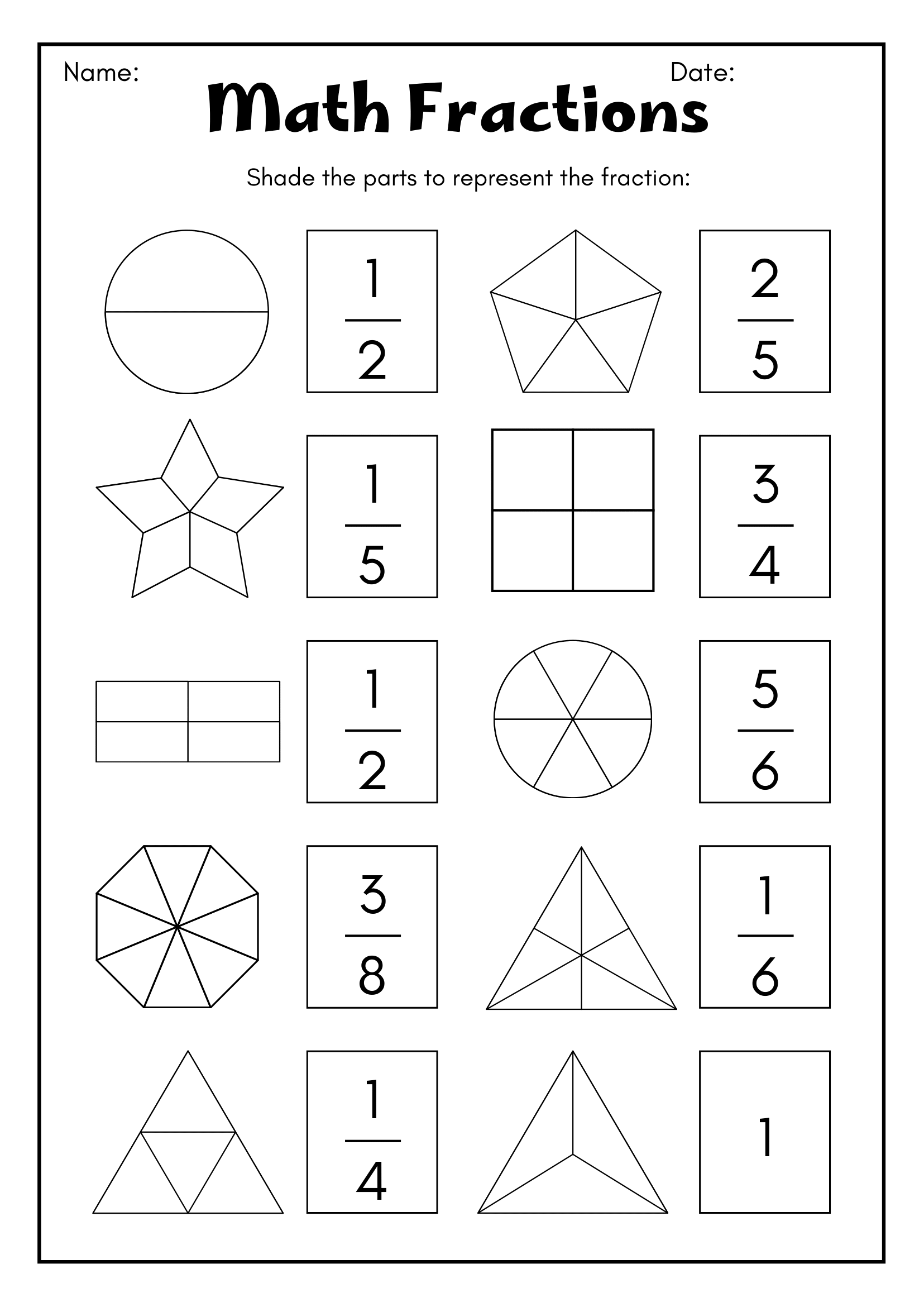 3rd Grade Fraction Worksheets Finding Fractions Of A Set Of Objects 3rd Grade Fraction Worksheets Finding Fractions Of A Set Of Objects