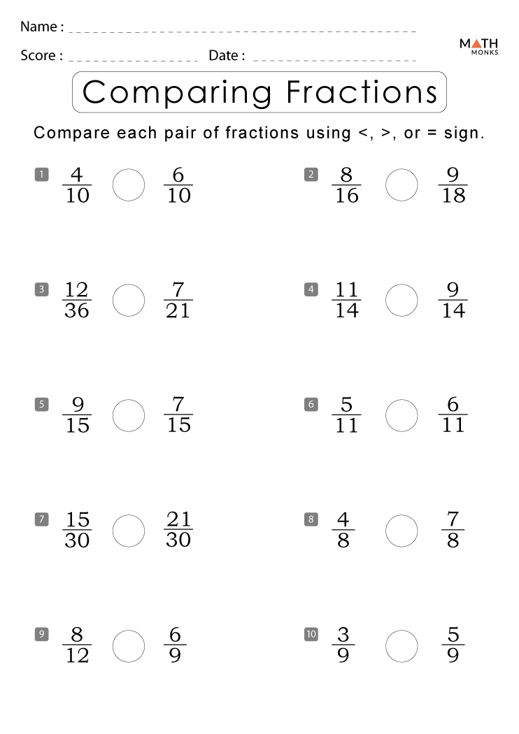 4th Grade Fractions Worksheets Math Monks 4th Grade Fractions Worksheets Math Monks