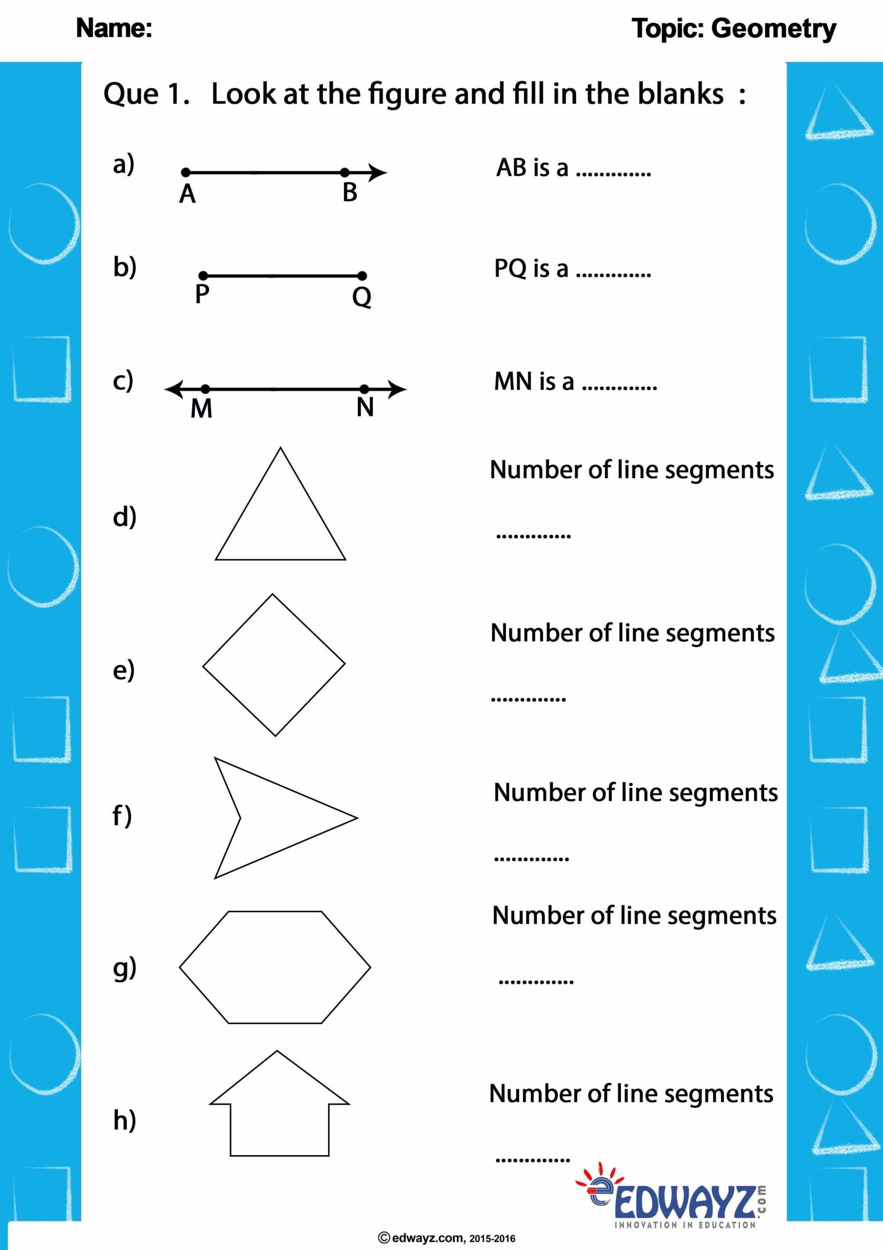 4Th Grade Geometry Worksheets Educational Worksheet Packs