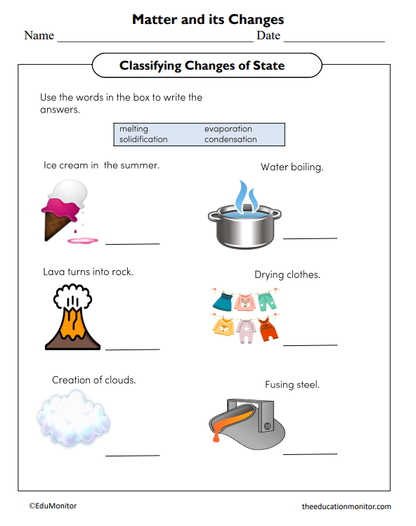 4th Grade Science Worksheets Printable