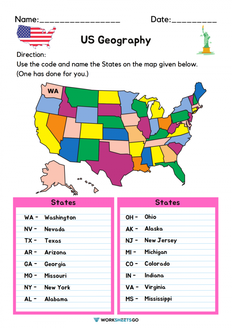 4th Grade Social Studies Worksheet Printable PDF Template