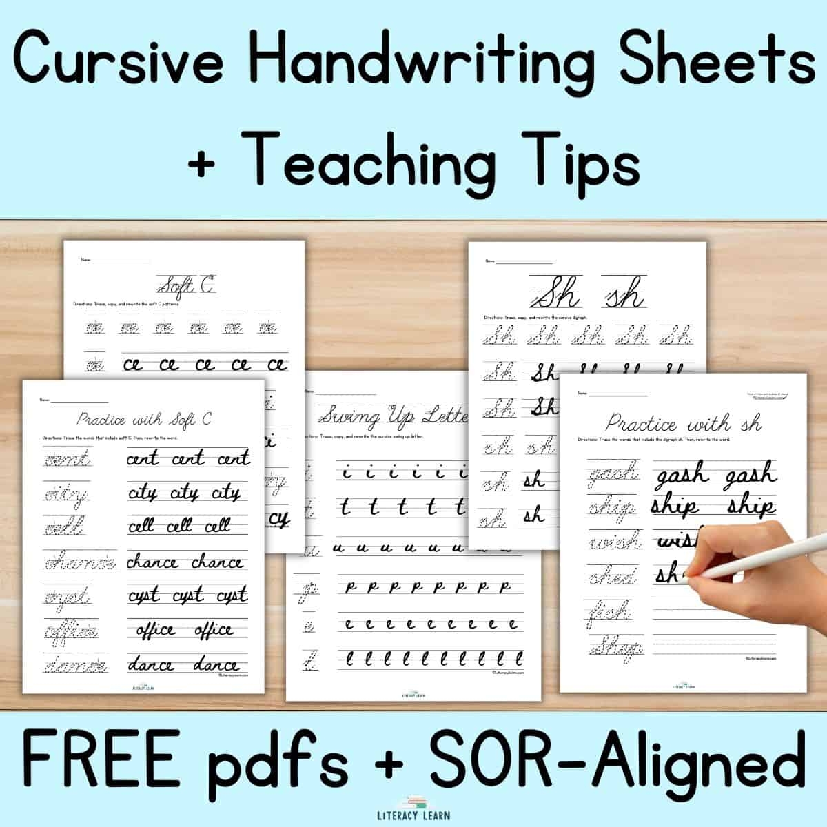 learning cursive worksheets