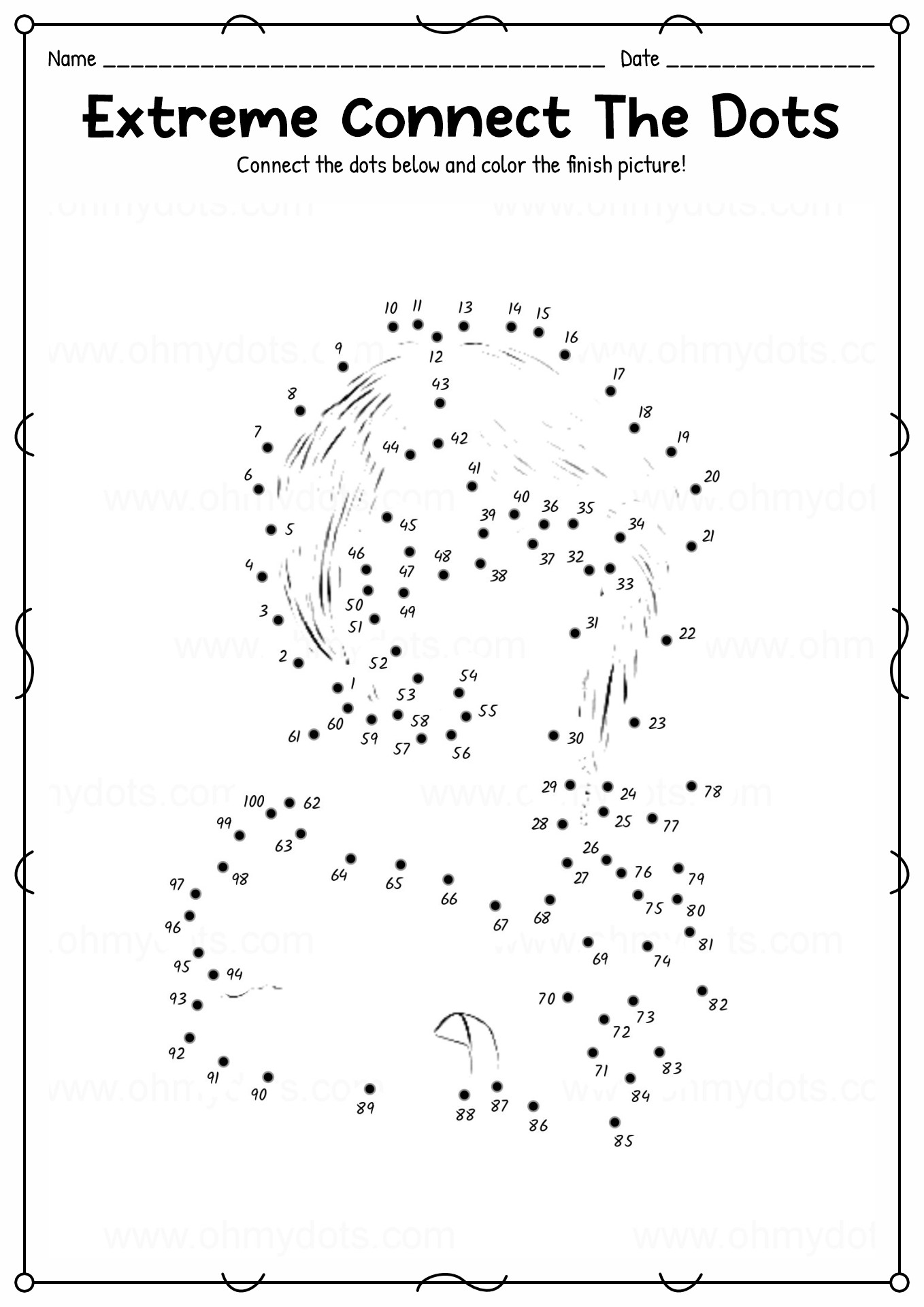 9 Printable Dot To Dot Worksheets 1 100 Free PDF At Worksheeto 9 Printable Dot To Dot Worksheets 1 100 Free PDF At Worksheeto