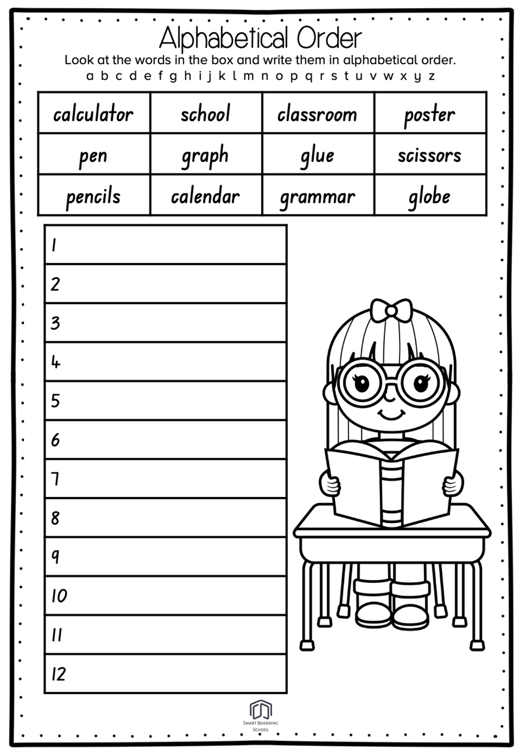 alphabetical order worksheets alphabetical order worksheets