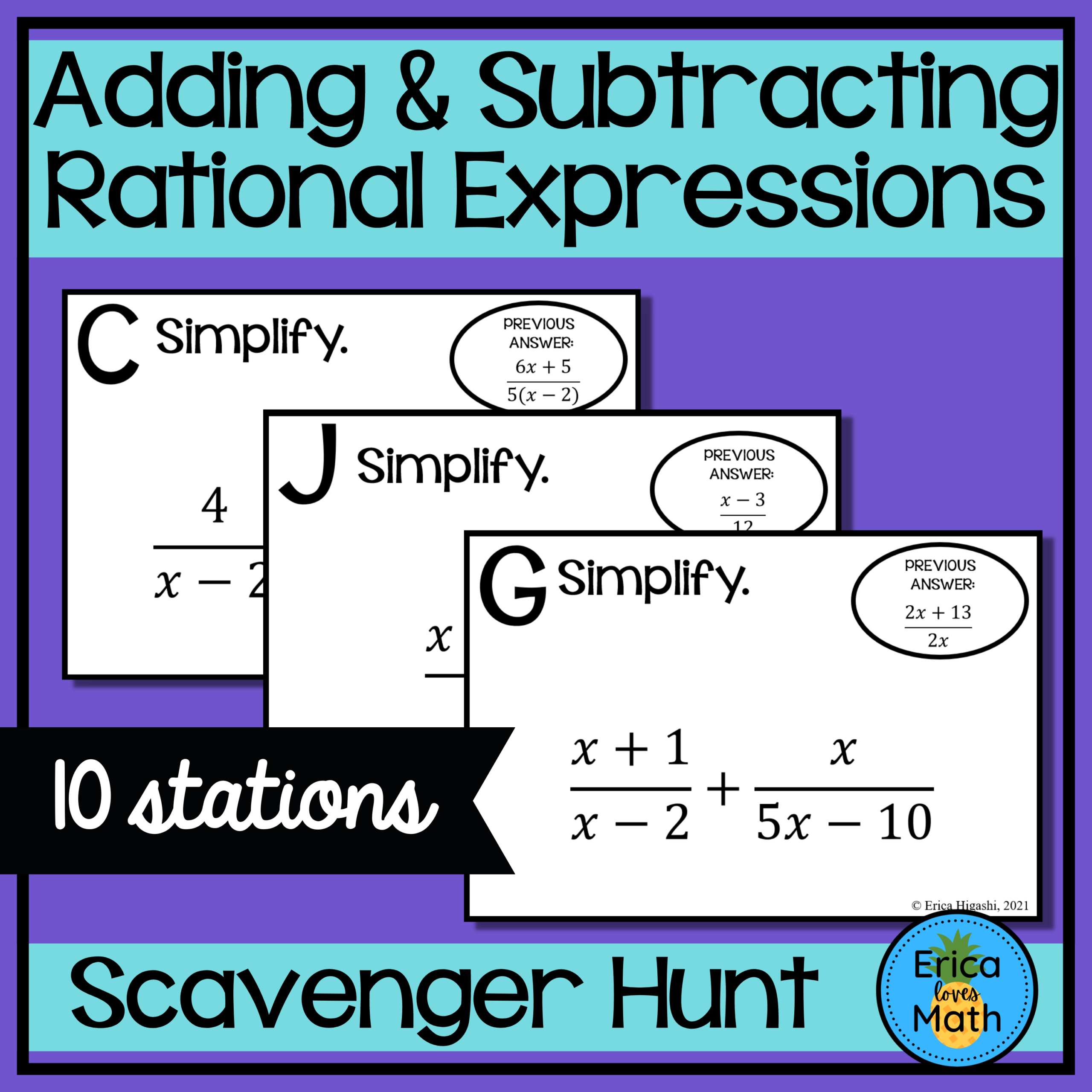 Adding And Subtracting Rational Expressions Worksheet Adding