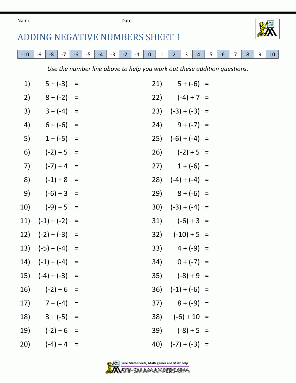 Adding Negative Numbers Worksheet Printable Word Searches Adding Negative Numbers Worksheet Printable Word Searches