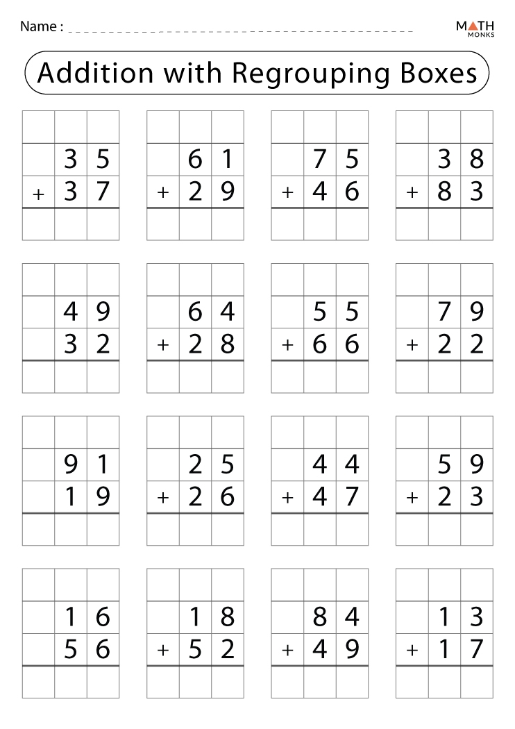 Addition With Regrouping Worksheets With Answer Key Worksheets Library Addition With Regrouping Worksheets With Answer Key Worksheets Library
