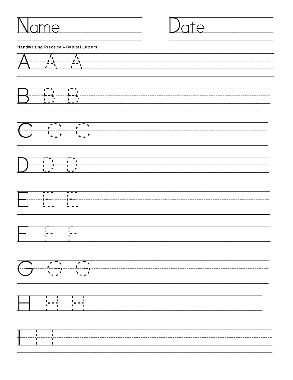 Alphabet Writing Practice Printable Learning Printable