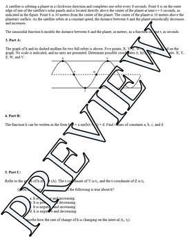 AP Precalculus Unit 3 Editable FRQ Assessments By Colorful High School Math
