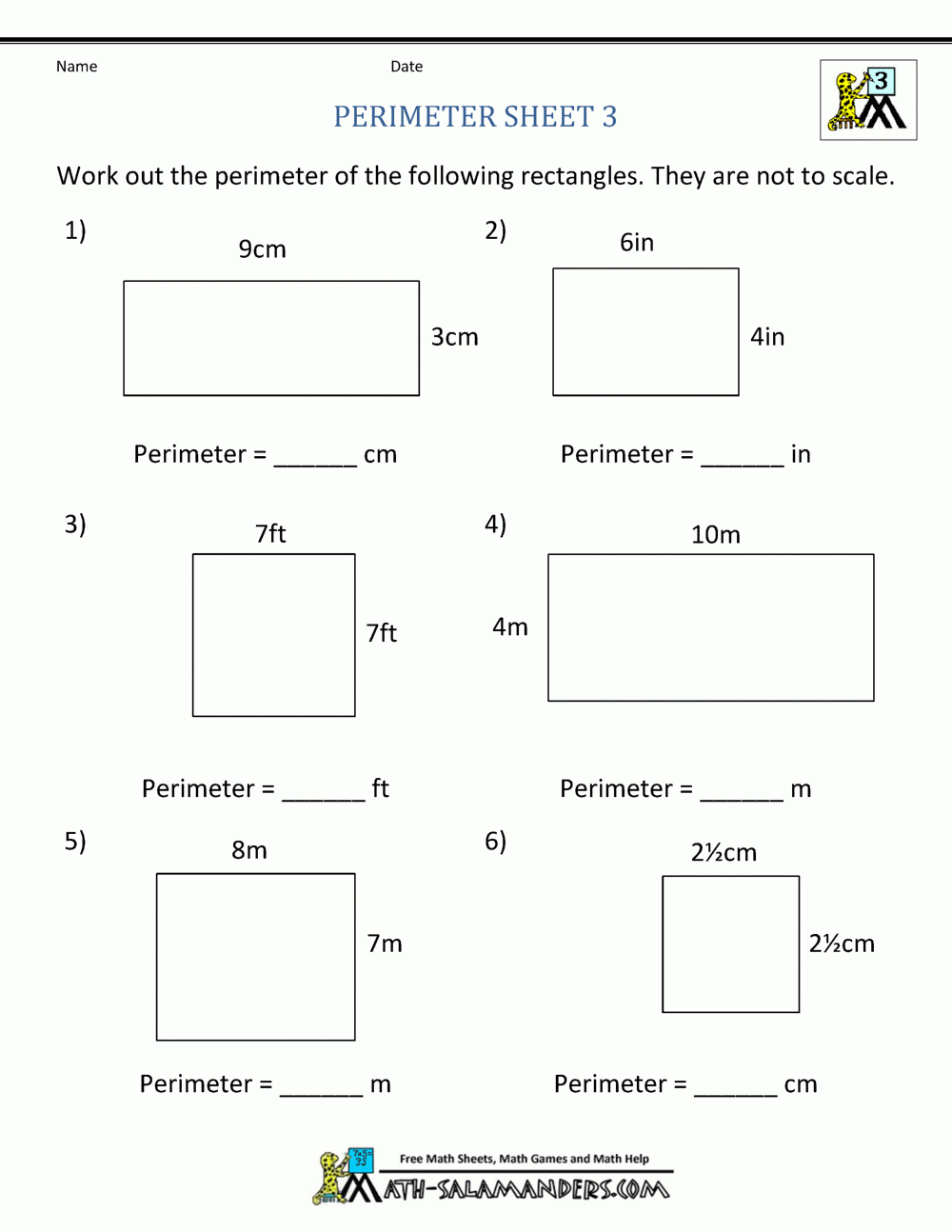Area And Perimeter No Prep Worksheets 3rd Grade Made By Teachers 3rd Area And Perimeter No Prep Worksheets 3rd Grade Made By Teachers 3rd